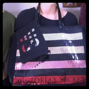 Victoria Secret Weekender Tote w/ Satchel